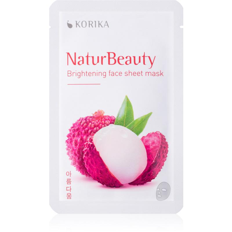 KORIKA NaturBeauty rozjasňujúca plátienková maska 