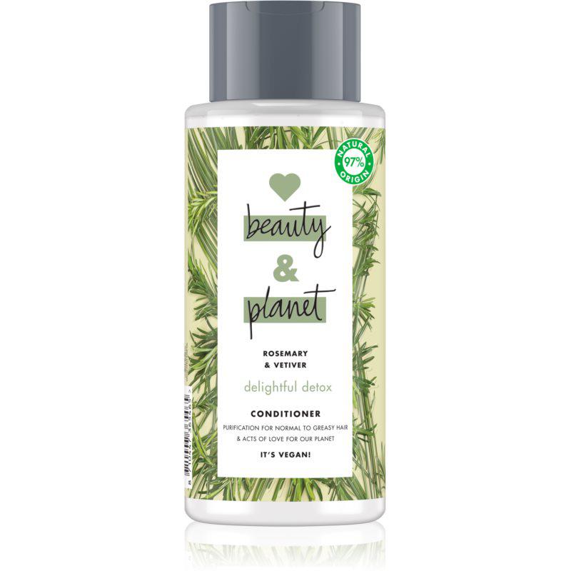 Love Beauty & Planet Delightful Detox čistiaci kondicionér pre mastné vlasy 