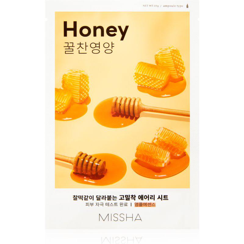 Missha Airy Fit Honey rozjasňujúca plátienková maska 