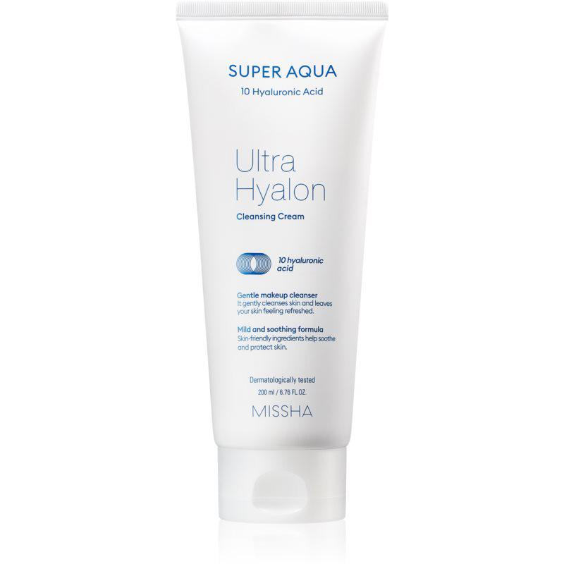 Missha Super Aqua 10 Hyaluronic Acid hydratačný čistiaci krém 