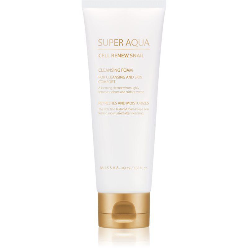 Missha Super Aqua Cell Renew Snail čistiaca pena s extraktom zo slimáka 