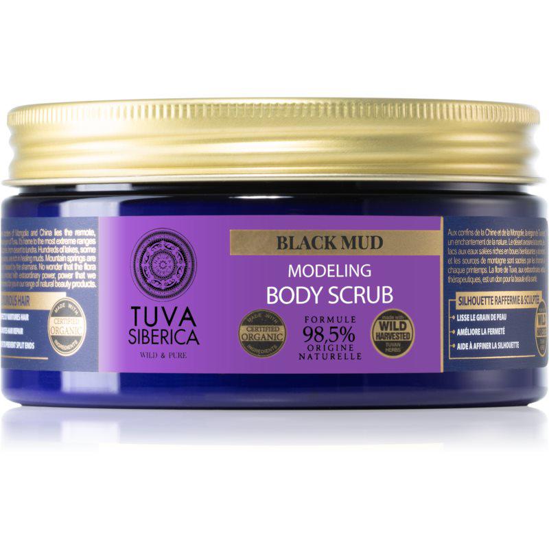 Natura Siberica Tuva Siberica Black Mud telový peeling 