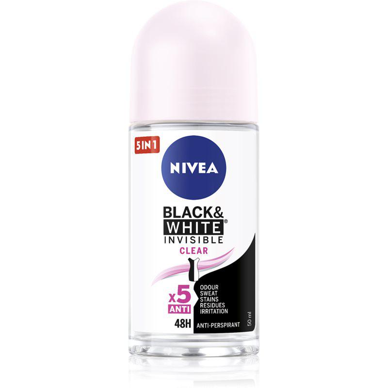 Nivea Invisible Black & White Clear antiperspirant roll-on 