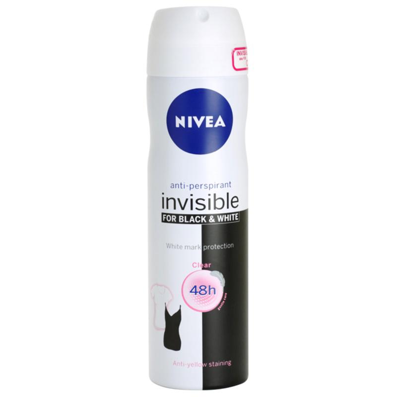 Nivea Invisible Black & White Clear antiperspirant v spreji 