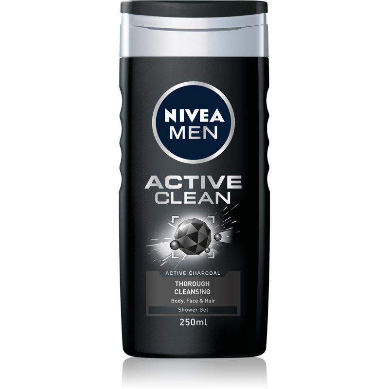 Nivea Men Active Clean sprchový gél na tvár, telo a vlasy pre mužov 