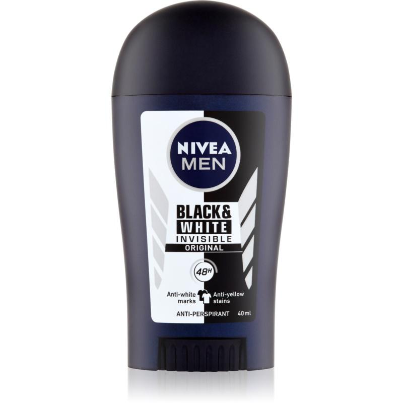 Nivea Men Invisible Black & White antiperspirant proti bielym a žltým škvrnám 48h 