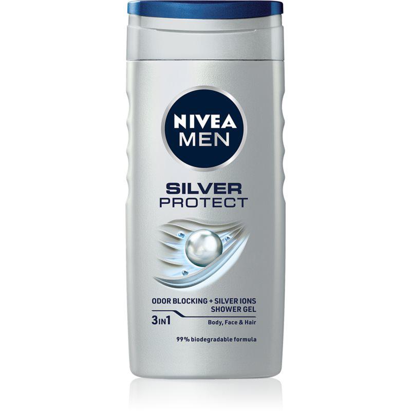 Nivea Men Silver Protect sprchový gél na tvár, telo a vlasy 
