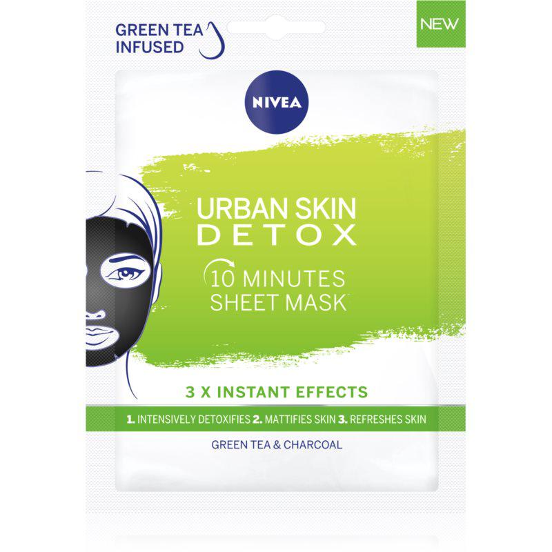 Nivea Urban Skin Detox čistiaca a detoxikačná maska s aktívnym uhlím