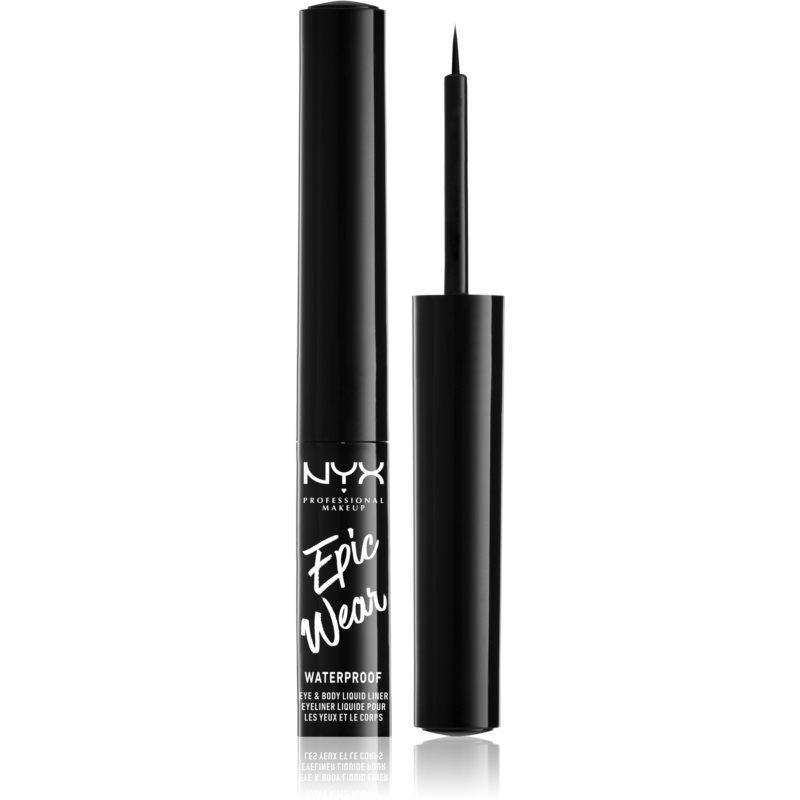 NYX Professional Makeup Epic Wear Liquid Liner tekuté linky na oči s matným finišom odtieň 01 Black 
