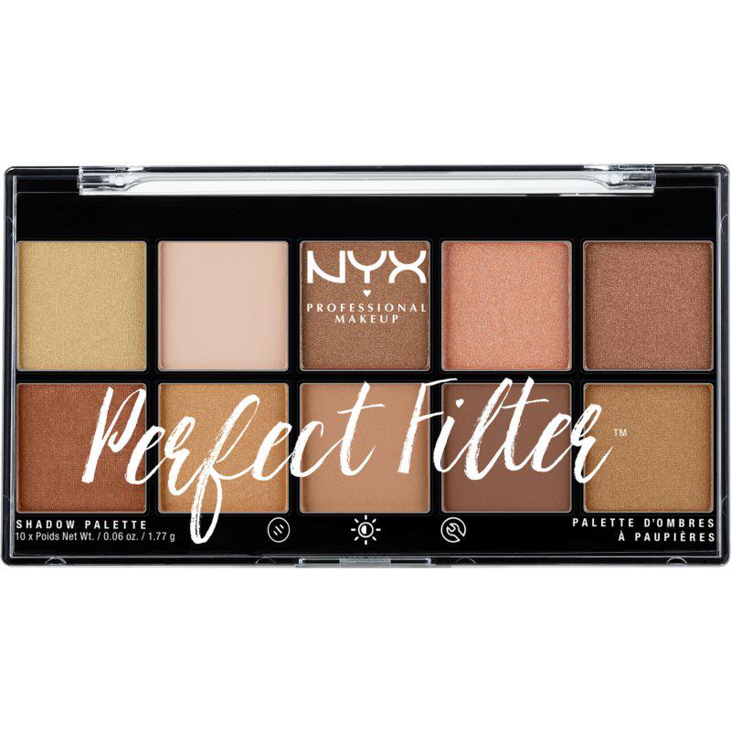 NYX Professional Makeup Perfect Filter Shadow Palette paletka očných tieňov