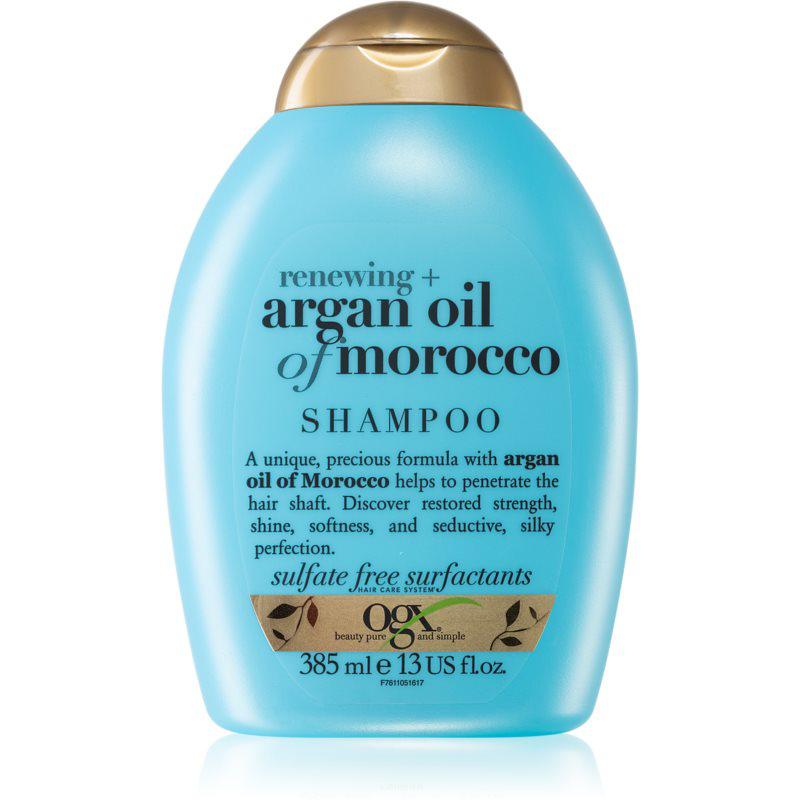 OGX Argan Oil Of Morocco obnovujúci šampón na lesk a hebkosť vlasov 