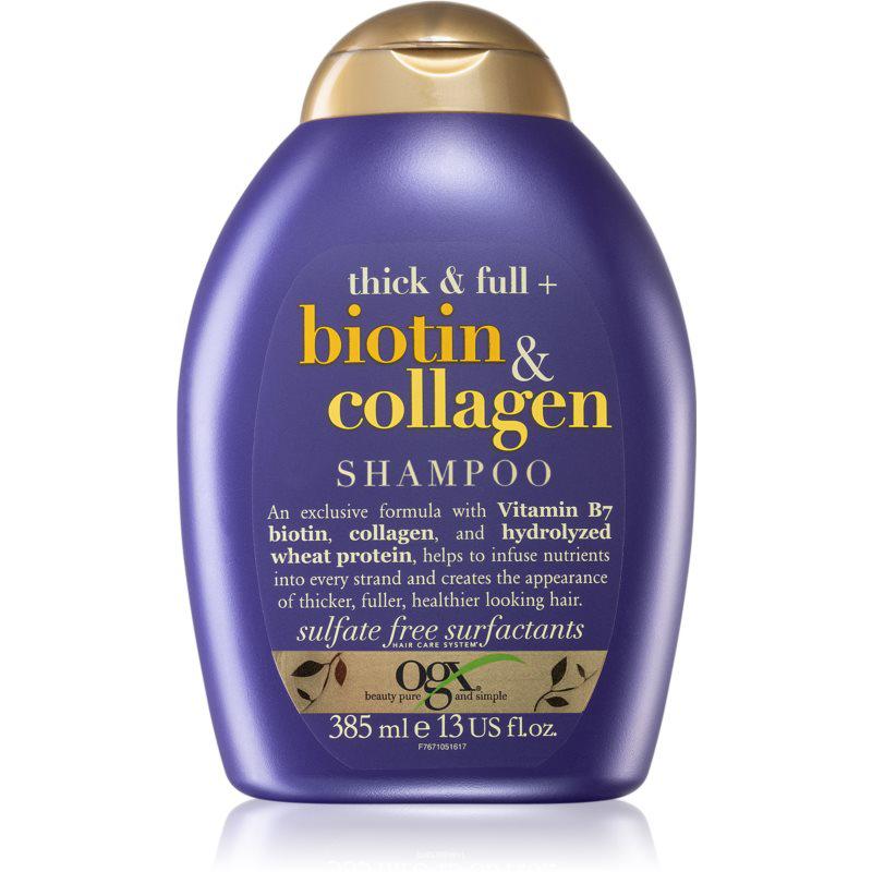 OGX Biotin & Collagen zhusťujúci šampón pre objem vlasov 