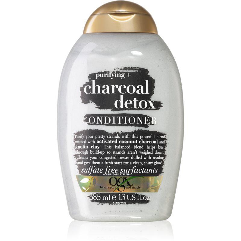 OGX Charcoal Detox čistiaci kondicionér pre oslabené vlasy 