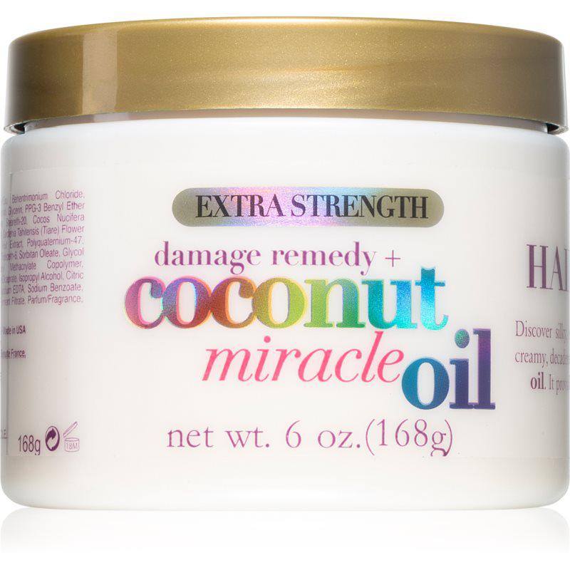 OGX Coconut Miracle Oil hĺbkovo posilňujúca maska na vlasy s kokosovým olejom 