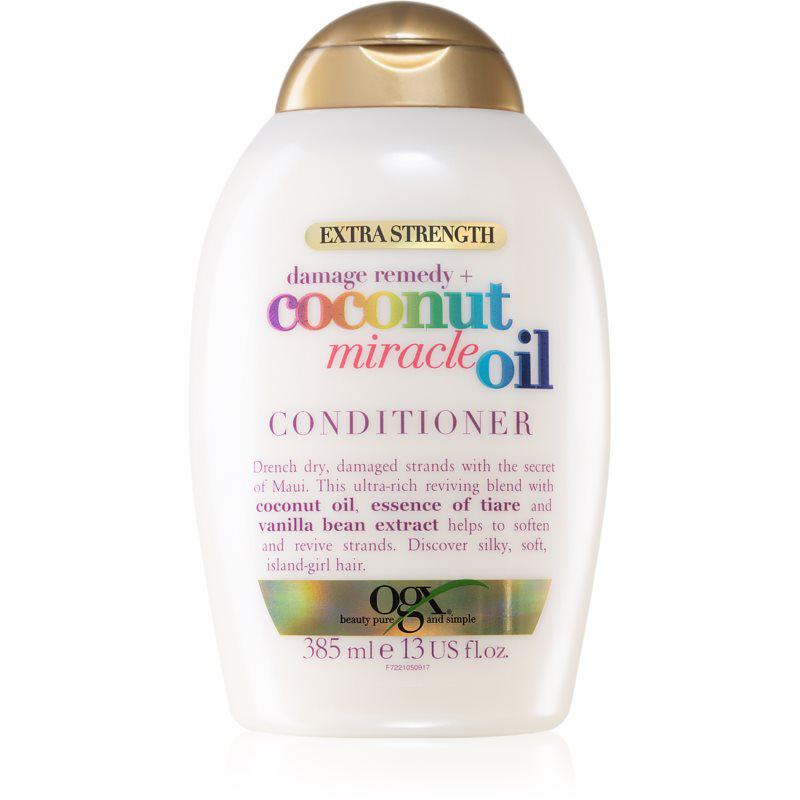OGX Coconut Miracle Oil kondicioner na posilnenie vlasov s kokosovým olejom 