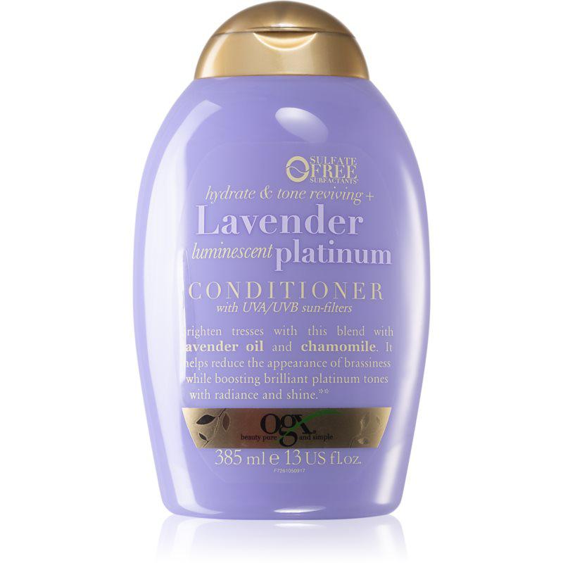 OGX Lavender Platinum tónovací kondicionér pre studené odtiene blond 