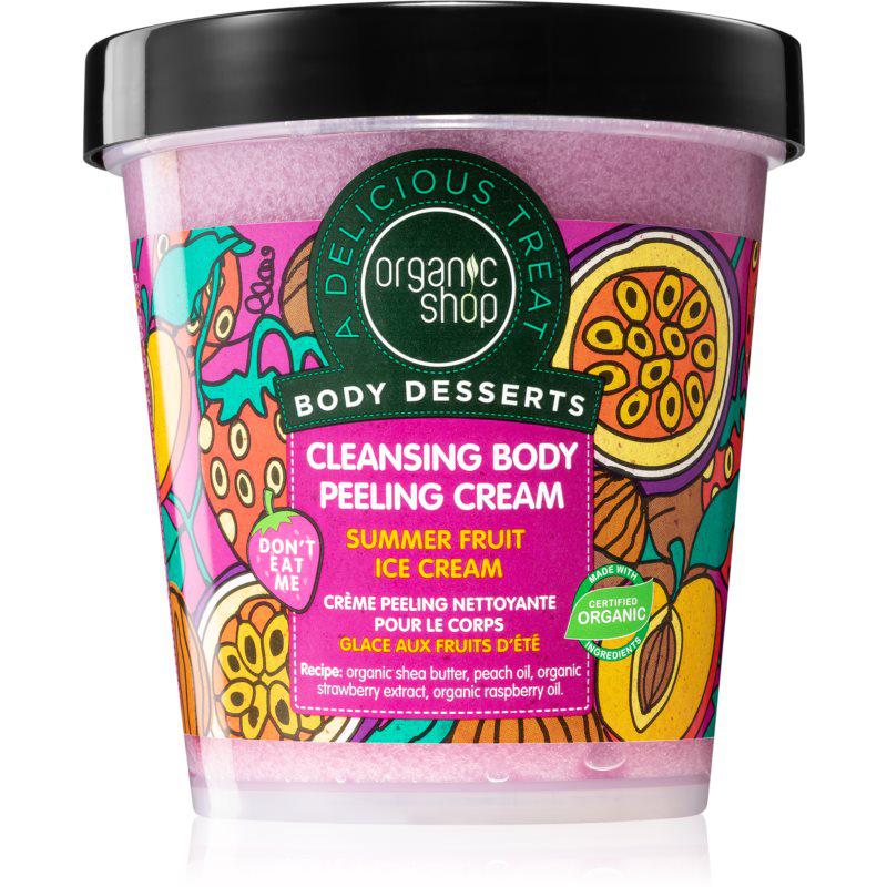 Organic Shop Body Desserts Summer Fruit Ice Cream čistiaci peelingový krém 