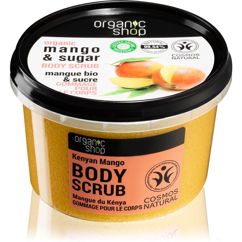 Organic Shop Body Scrub Mango & Sugar telový peeling pre hodvábnu pokožku 