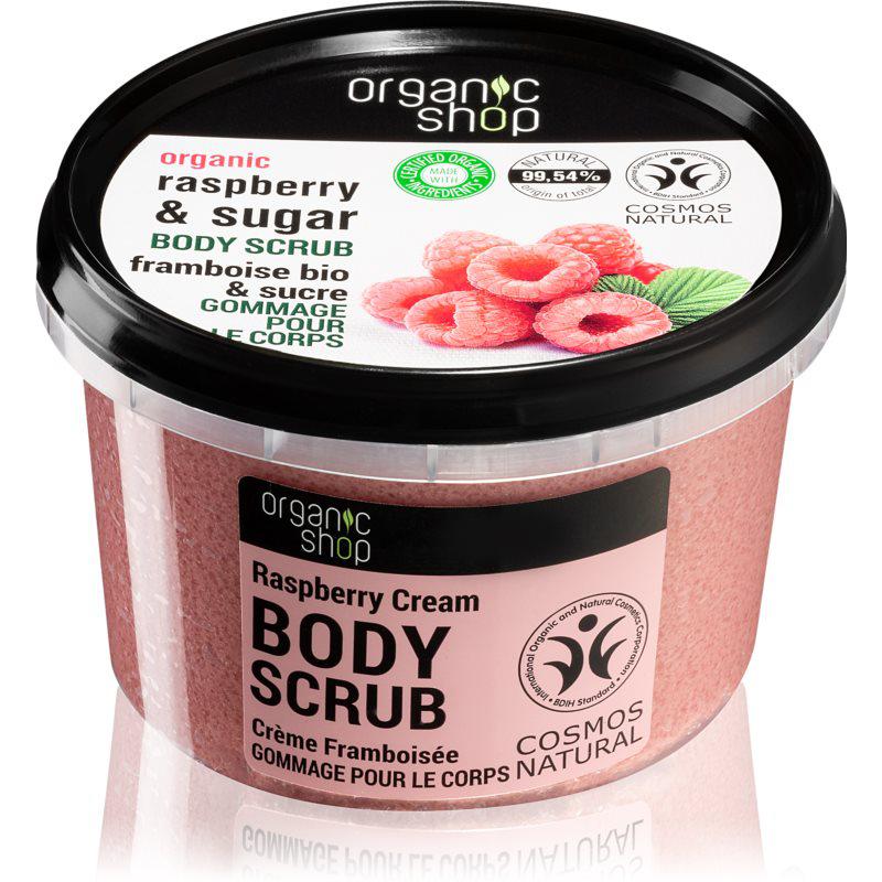 Organic Shop Body Scrub Raspberry & Sugar jemný telový peeling 