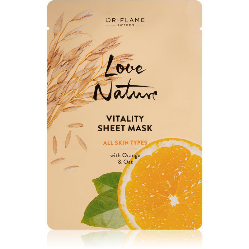 Oriflame Love Nature Vitality plátenná maska pre všetky typy pleti