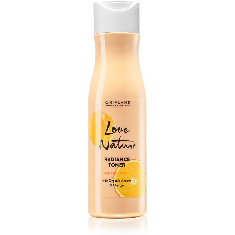 Oriflame Love Nature rozjasňujúca pleťová voda pre hydratáciu pleti a minimalizáciu pórov 