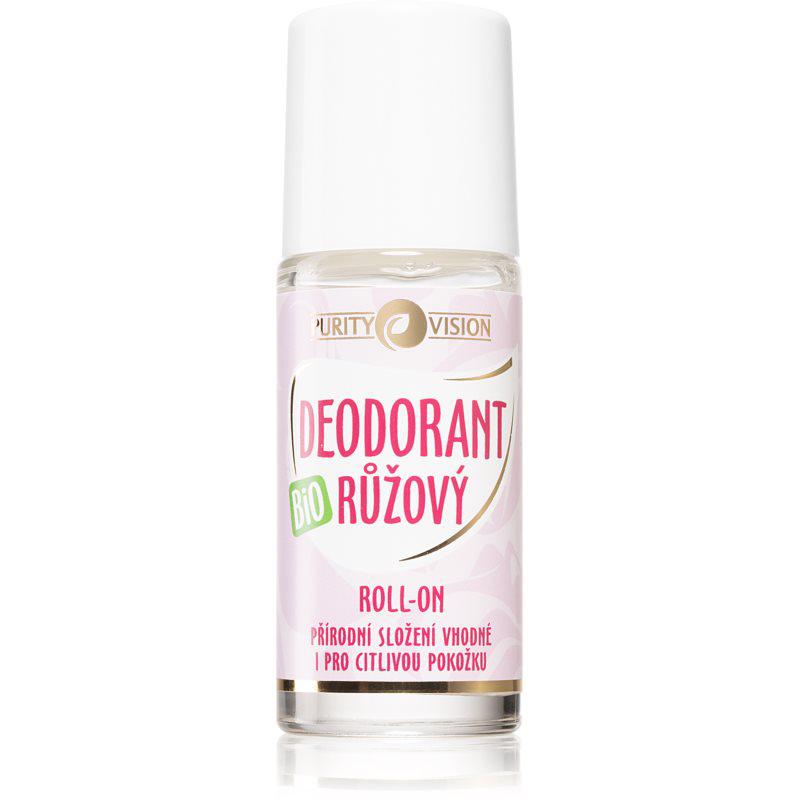 Purity Vision BIO dezodorant roll-on s ružovou vodou 