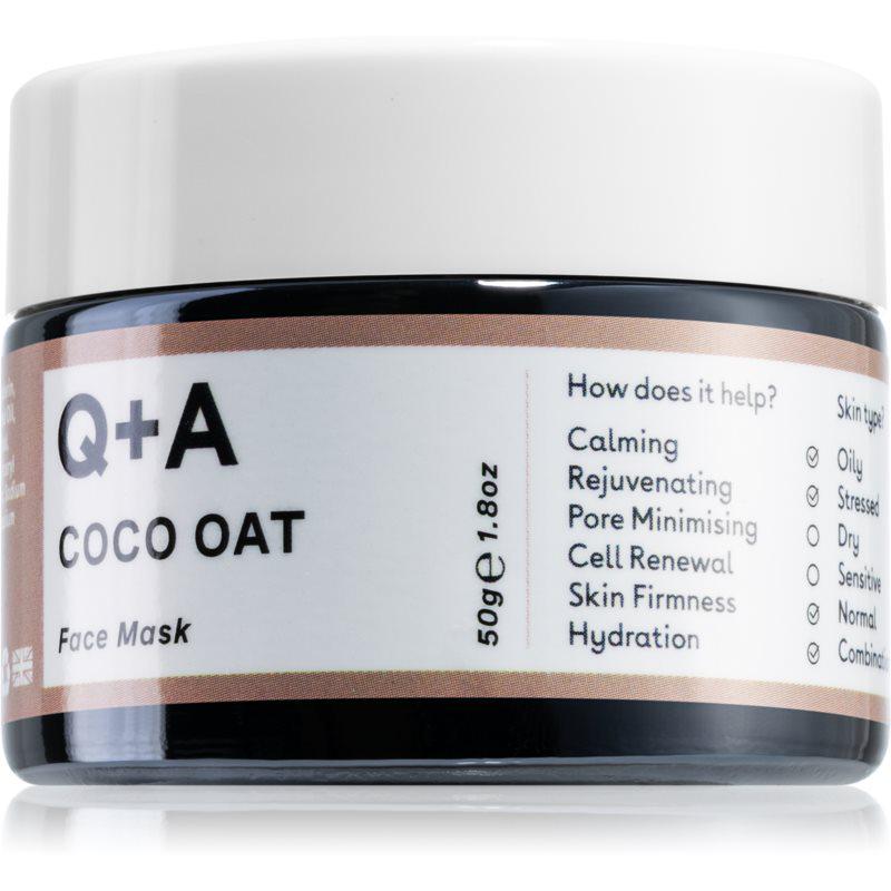 Q+A Coco Oat hydratačná pleťová maska 