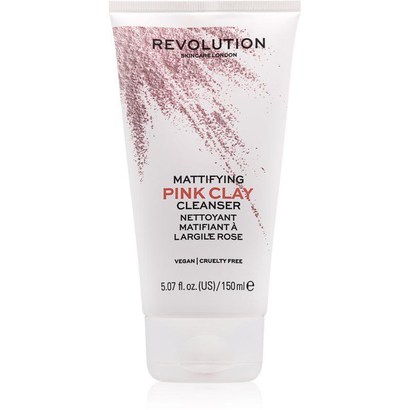 Revolution Skincare Pink Clay čistiaca pena s matujúcim účinkom 