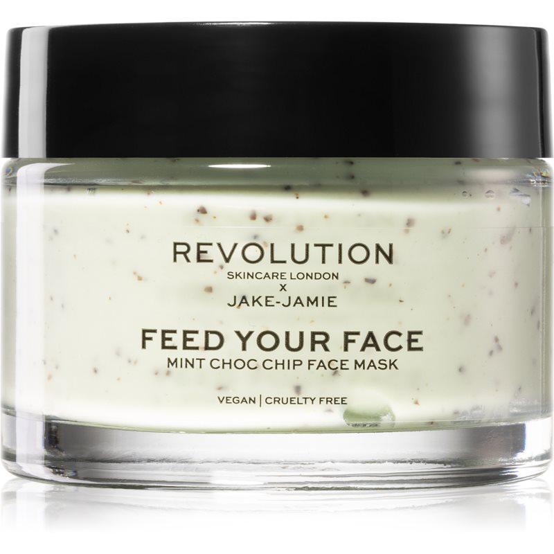 Revolution Skincare X Jake-Jamie Mint Choc Chip osviežujúca a upokojujúca maska s mätou priepornou 