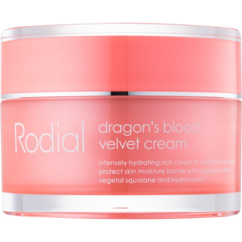 Rodial Dragon's Blood Velver Cream pleťový krém s kyselinou hyaluronóvou pre suchú pleť 