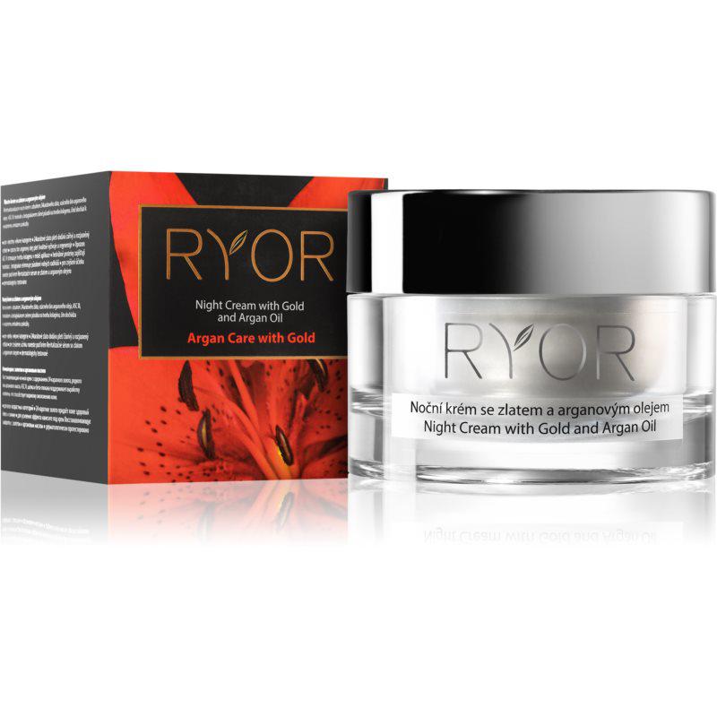 RYOR Argan Care with Gold nočný krém so zlatom a argánovým olejom 