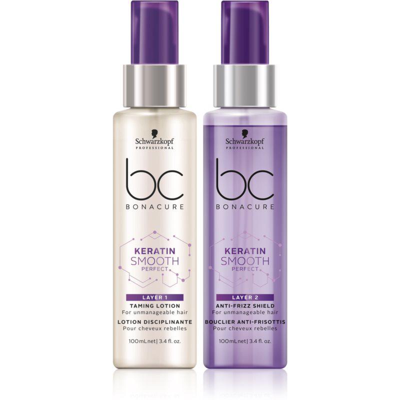 Schwarzkopf Professional BC Bonacure Keratin Smooth Perfect dvojfázové sérum pre nepoddajné a krepovité vlasy 
