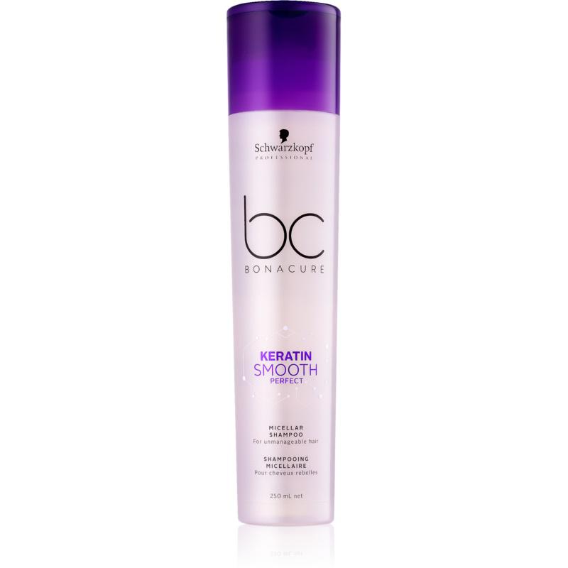 Schwarzkopf Professional BC Bonacure Keratin Smooth Perfect Micelárny šampón pre nepoddajné vlasy 