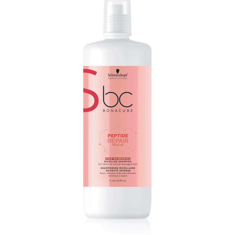 Schwarzkopf Professional BC Bonacure Peptide Repair Rescue osviežujúci micelárny šampón pre extrémne poškodené vlasy 