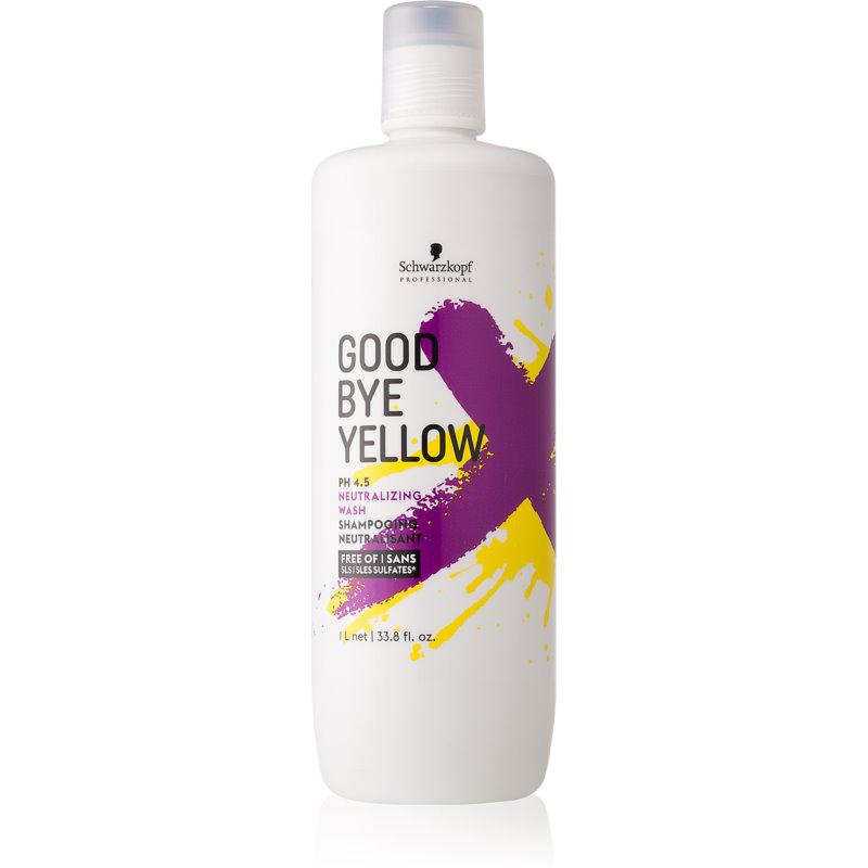 Schwarzkopf Professional Goodbye Yellow šampón neutralizujúci žlté tóny pre farbené a melírované vlasy 