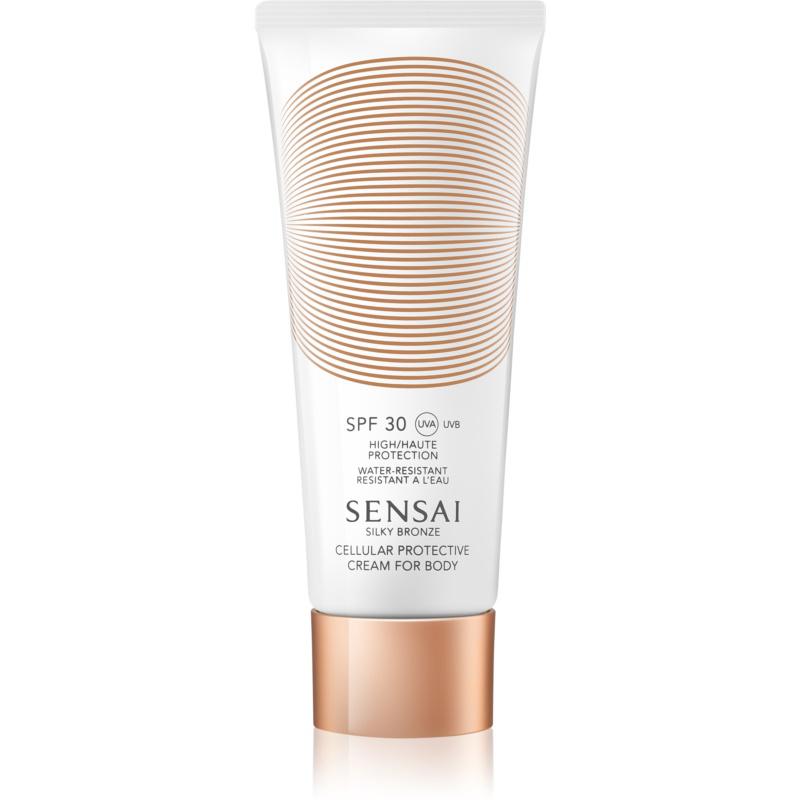Sensai Silky Bronze opaľovací krém proti starnutiu pokožky SPF 30 