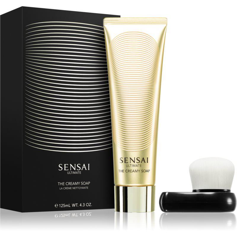Sensai Ultimate The Creamy Soap krémové mydlo s kefkou 