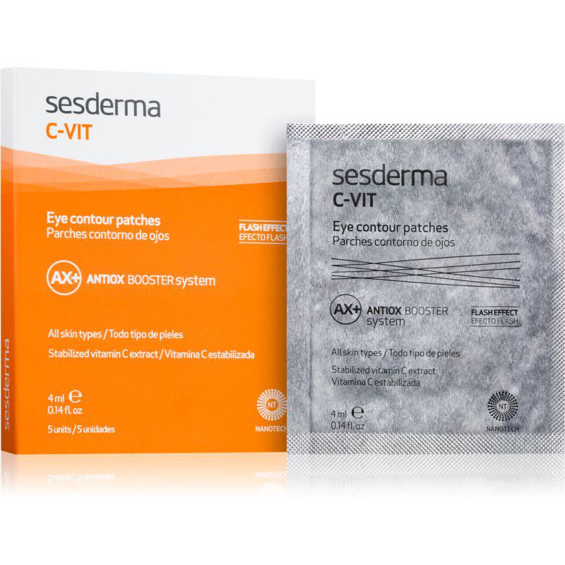 Sesderma C-Vit AX+ revitalizačné náplaste pre rozjasnenie unaveného očného okolia 5 x 