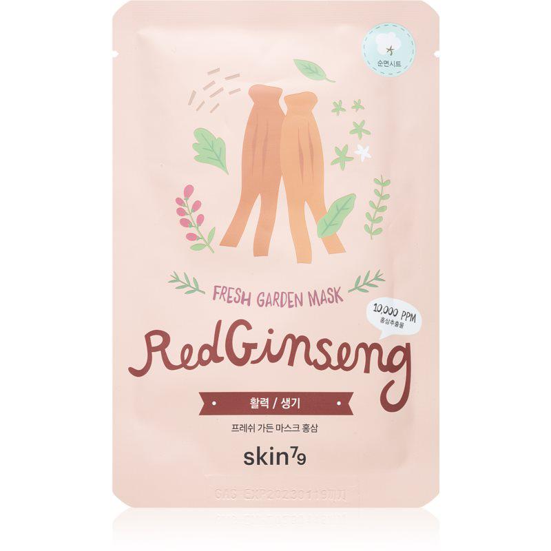 Skin79 Fresh Garden Red Ginseng revitalizačná plátenná maska s ženšenom 