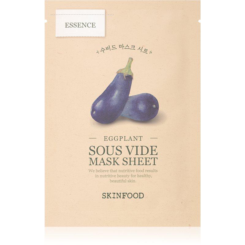 Skinfood Sous Vide Eggplant hydratačná plátienková maska pre rozjasnenie pleti 