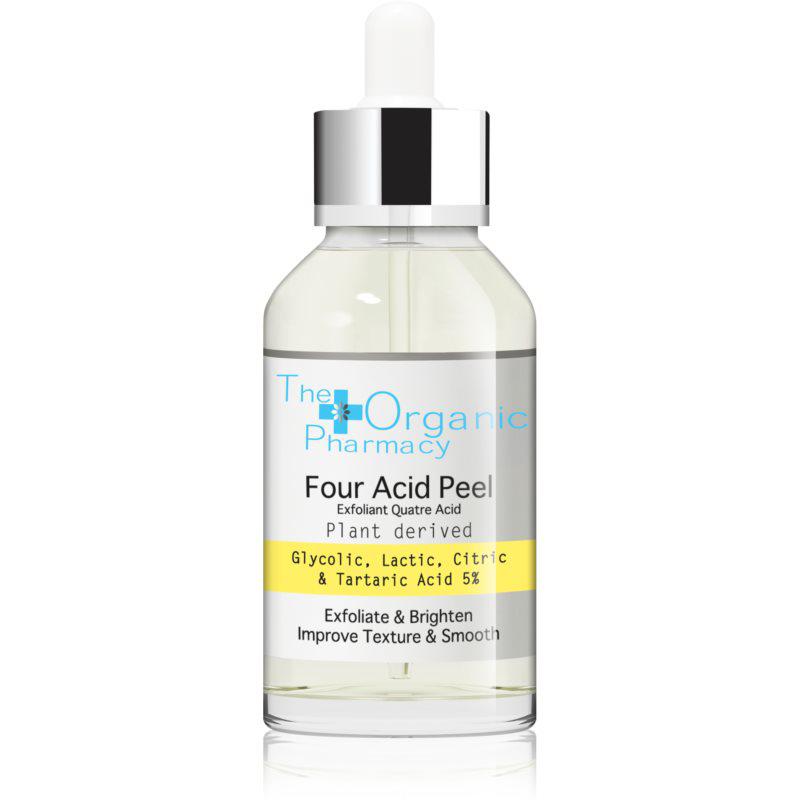 The Organic Pharmacy Four Acid Peel exfoliačné peelingové sérum pre rozjasnenie pleti 