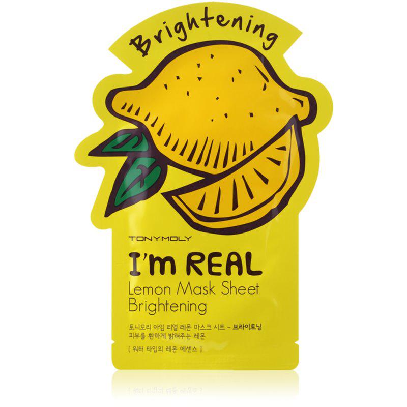 TONYMOLY I'm REAL Lemon plátenná maska s rozjasňujúcim účinkom 
