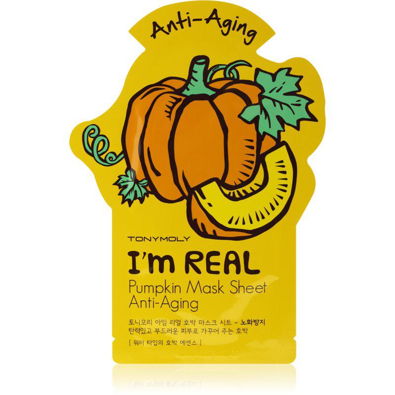 TONYMOLY I'm REAL Pumpkin plátenná maska proti vráskam 