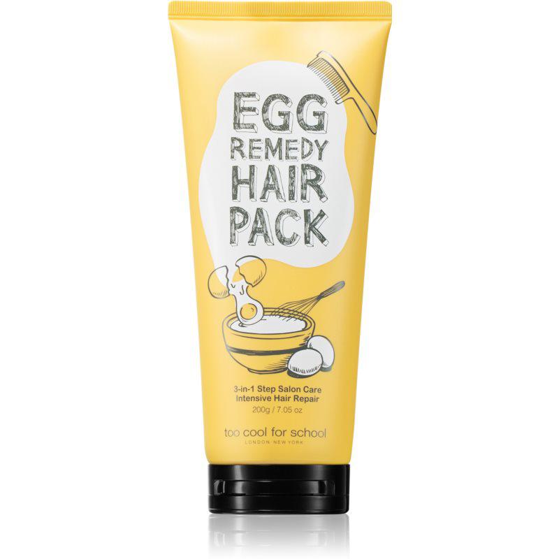 Too Cool For School Egg Remedy Hair Pack vyživujúca a hydratačná maska na vlasy 