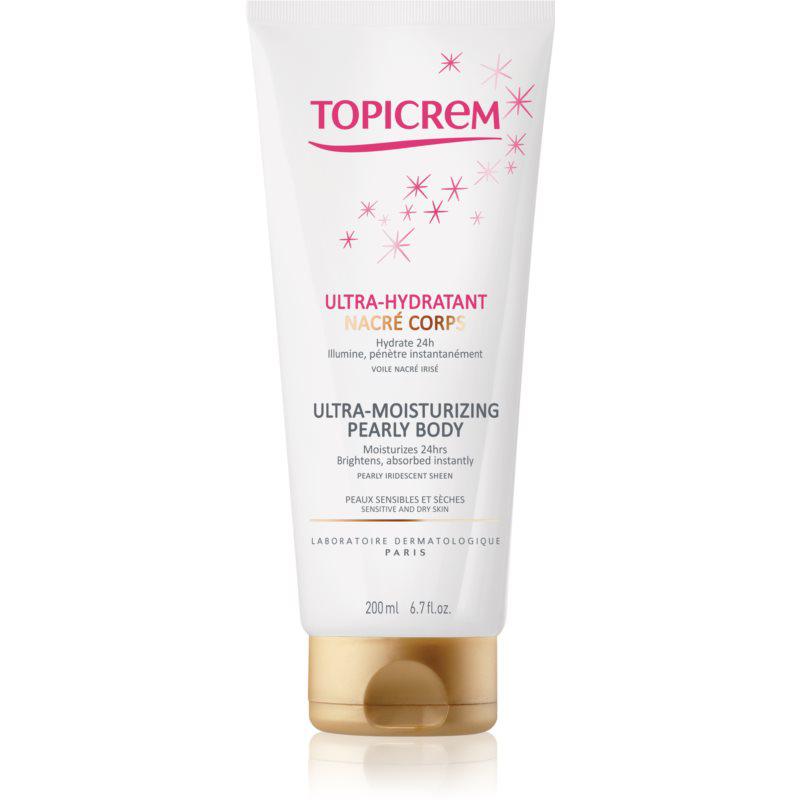 Topicrem UH BODY Ultra-Moisturizing Pearly Body telové mlieko na citlivú pokožku s perleťovým leskom 