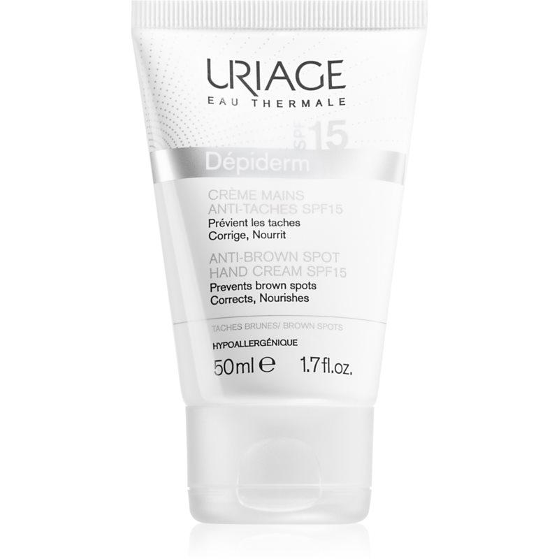 Uriage Dépiderm Anti-Brown Spot Hand Cream SPF 15 krém na ruky proti pigmentovným škvrnám SPF 15 