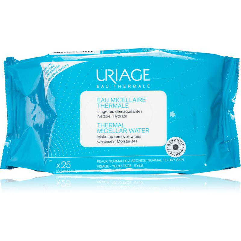 Uriage Hygiène Thermal Micellar Wipes - Normal to Dry Skin odličovacie obrúsky pre normálnu a suchú pleť 