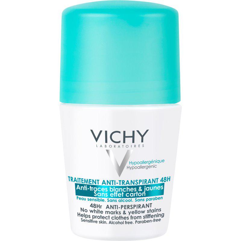 Vichy Deodorant antiperspirant roll-on proti bielym a žltým škvrnám 