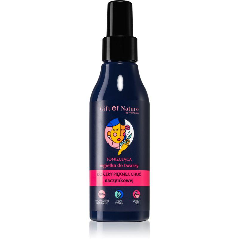 Vis Plantis Gift of Nature tonizačná pleťová hmla pre citlivú pleť so začervenaním 