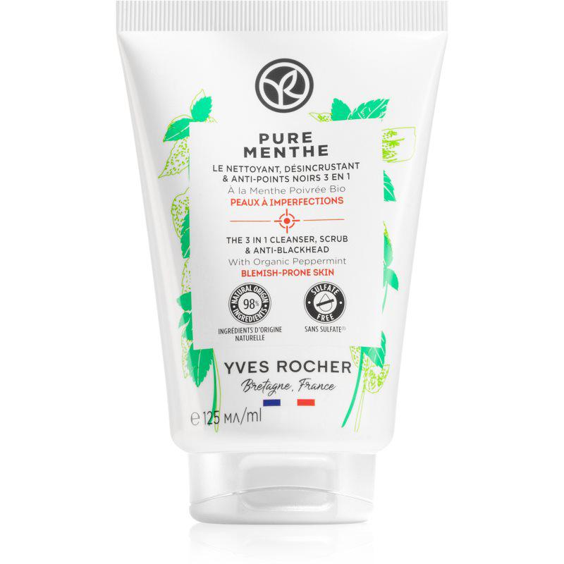 Yves Rocher Pure Menthe čistiaci gél 3 v 1 pre mastnú a zmiešanú pleť 